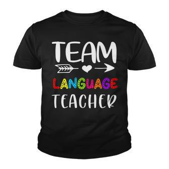 Team Language - Language Teacher Back To School Youth T-shirt - Seseable