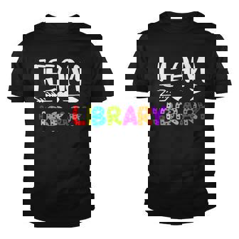 Team Library - Library Teacher Back To School Youth T-shirt - Seseable