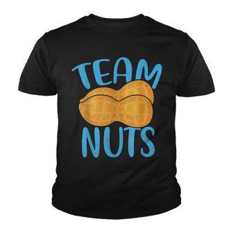 Team Nuts Team Boy Matching Gender Reveal Baby Shower Party Youth T-shirt - Thegiftio UK