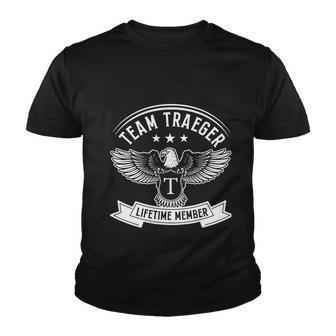 Team Traegers Proud Of Member Family Vintage Tshirt Youth T-shirt - Monsterry UK