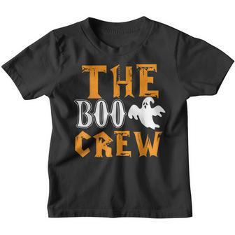 The Boo Crew Lazy Halloween Costume Funny Ghost Spirit Youth T-shirt - Thegiftio UK