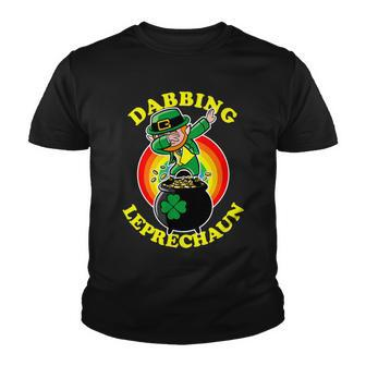 The Dabbing Leprechaun Irish Rainbow Dab St Patricks Day Tshirt Youth T-shirt - Monsterry AU