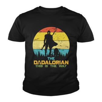 The Dadalorian This Is The Way Funny Dad Movie Spoof Youth T-shirt - Monsterry DE
