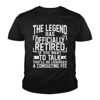 The Legend Has Officially Retired Tshirt Youth T-shirt - Monsterry UK