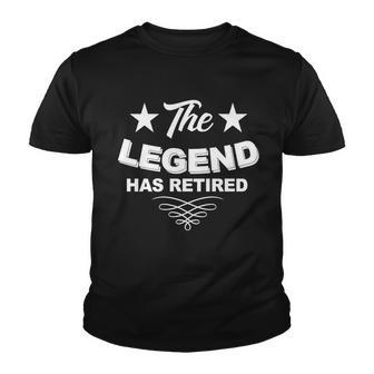 The Legend Has Retired Funny Retirement Gift Youth T-shirt - Monsterry DE