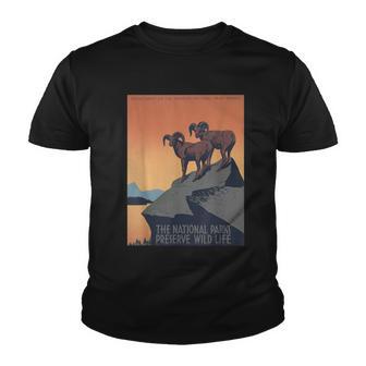 The National Parks Preserve Wildlife Vintage T Youth T-shirt - Thegiftio UK