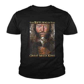 The Return Of Maga King Trump Great Ultra Maga 2024 Tshirt Youth T-shirt - Monsterry CA
