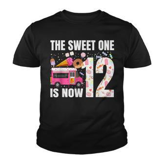 The Sweet One Is Now 12 Years Old 12Th Birthday Ice Cream Youth T-shirt - Seseable