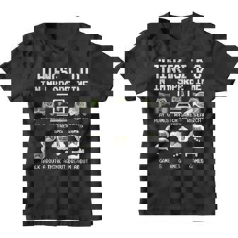 Things I Do In My Spare Time Funny Gamer Video Game Gaming Youth T-shirt - Thegiftio UK