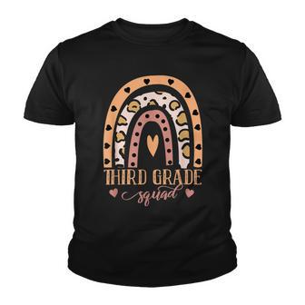 Third Grade Rainbow Leopard 3Rd Grade Squad Youth T-shirt - Thegiftio UK