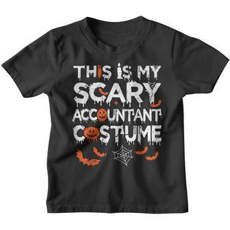 This Is My Scary Accountant Costume Funny Halloween Youth T-shirt - Thegiftio UK