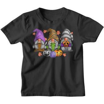 Three Gnomes Happy Halloween Fall Candy Corn Pumpkin Men V7 Youth T-shirt - Thegiftio UK