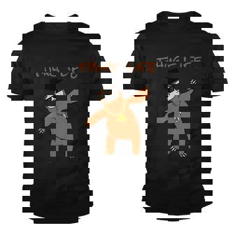 Thug Life Gangsta Sloth Youth T-shirt - Monsterry