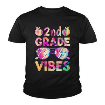 Tie Dye 2Nd Grade Vibes Teacher First Day Of Back To School Youth T-shirt - Thegiftio UK