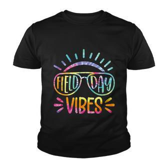 Tie Dye Field Day Vibes Last Day Of School Field Day Teacher Graphic Design Printed Casual Daily Basic Youth T-shirt - Thegiftio UK