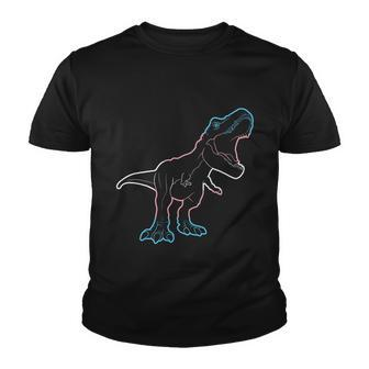 Transgender Pride Dinosaur Clothing Trans Mtf Ftm Lgbt Flag Gift Youth T-shirt - Monsterry DE