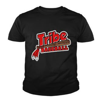 Tribe Baseball Sports Logo Youth T-shirt - Monsterry