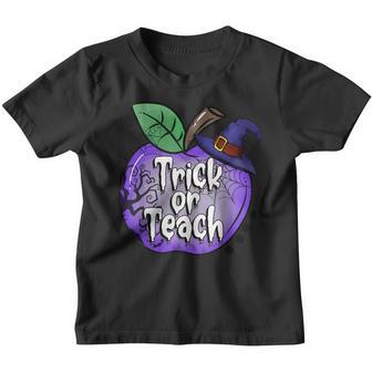 Trick Or Teach Funny Halloween Teach Lovers Youth T-shirt - Thegiftio UK
