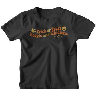 Trick Or Treat People With Kindness Halloween Shirt Sweatshirt Youth T-shirt - Thegiftio UK