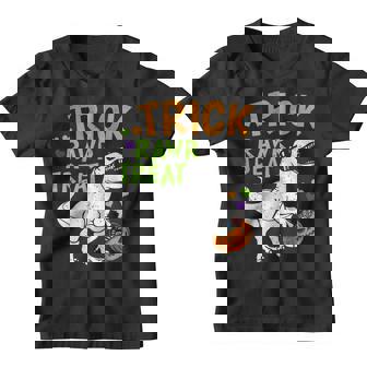 Trick Rawr Treat Dinosaur Trex Toddler Boys Halloween Kids Youth T-shirt - Thegiftio