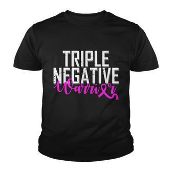 Triple Negative Breast Cancer Warrior Youth T-shirt - Monsterry