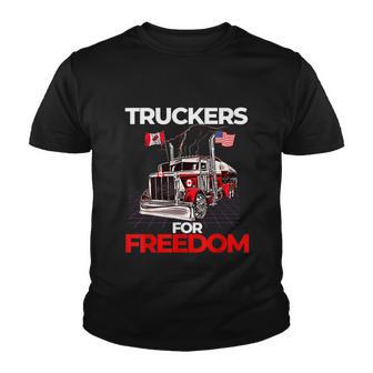 Truckers For Freedom Freedom Convoy Youth T-shirt - Monsterry