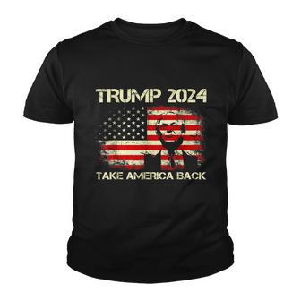 Trump 2024 Take America Back Tshirt V2 Youth T-shirt - Monsterry