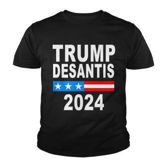 Trump Desantis 2024 Us Flag Tshirt Youth T-shirt - Monsterry DE