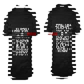 Trump Won They Know It I Know It You Know It V2 Youth T-shirt - Monsterry
