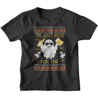 Ugly Halloween Beer Im Just Here For The Boos Gifts Men Youth T-shirt - Thegiftio UK