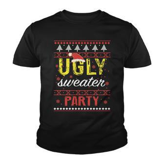 Ugly Sweater Party Funny Christmas Sweater Youth T-shirt - Monsterry UK