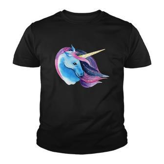 Unicorn Watercolor Youth T-shirt - Monsterry DE