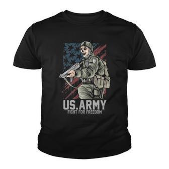 Us Army Fight For Freedom Youth T-shirt - Monsterry AU