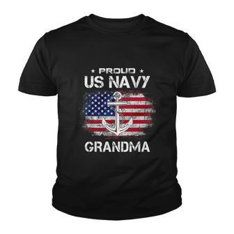 Us Navy Proud Grandma Proud Us Navy Grandma Veteran Day Youth T-shirt - Monsterry DE
