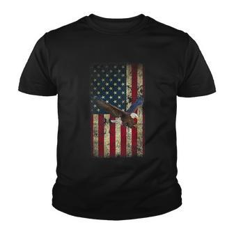 Us Vintage Flag For American Independence Day On 4Th Of July Youth T-shirt - Monsterry AU