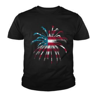 Usa Firework 4Th Of July Tshirt Youth T-shirt - Monsterry AU