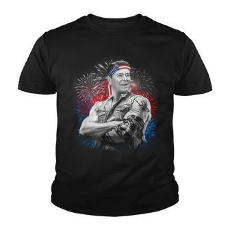 Usa Fireworks Patriotic Ronald Reagan Youth T-shirt - Monsterry