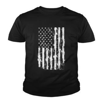 Usa Flag Patriotic 4Th Of July Tattered American Flag Gift Youth T-shirt - Monsterry CA