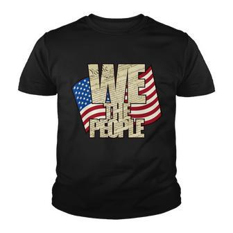 Usa Flag We The People Youth T-shirt - Monsterry