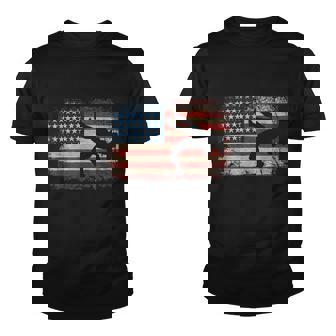Usa Flag Wrestling American Flag Wrestling Wrestle Tshirt Youth T-shirt - Monsterry