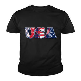 Usa Patriotic Logo Star Stripes Patterns Tshirt Youth T-shirt - Monsterry