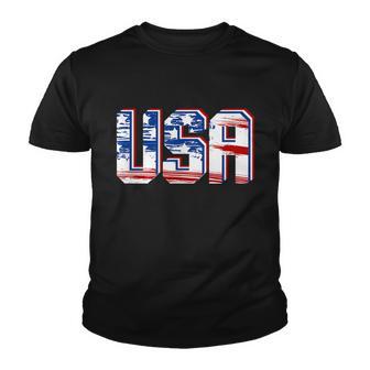 Usa Us Flag Patriotic 4Th Of July America V2 Youth T-shirt - Monsterry CA