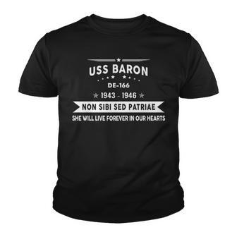 Uss Baron De 166 - Uss Boran Youth T-shirt - Monsterry
