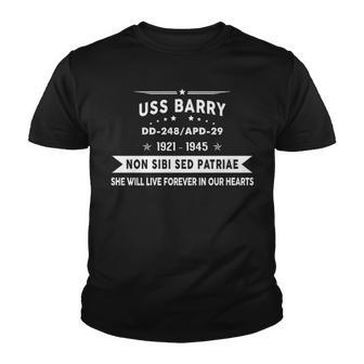 Uss Barry Dd 248 Apd Youth T-shirt - Monsterry AU