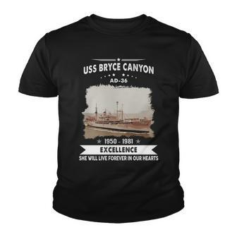 Uss Bryce Canyon Ad Youth T-shirt - Monsterry CA