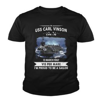 Uss Carl Vinson Cvn V3 Youth T-shirt - Monsterry