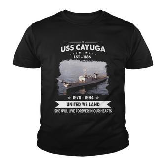 Uss Cayuga Lst Youth T-shirt - Monsterry UK