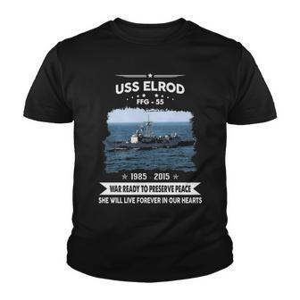 Uss Elrod Ffg Youth T-shirt - Monsterry