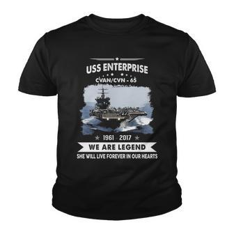 USS Enterprise CVN 65 CVN65 CVAN Youth T-shirt - Monsterry UK
