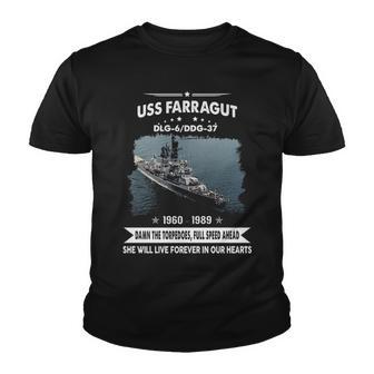 Uss Farragut Dlg 6 Ddg Youth T-shirt - Monsterry UK